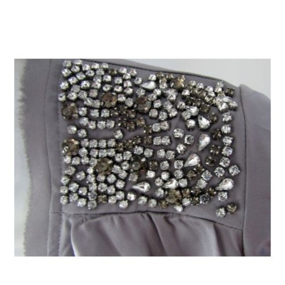 Banana Republic Rhinestone Shoulder Dress Small P - Picture 3 of 3